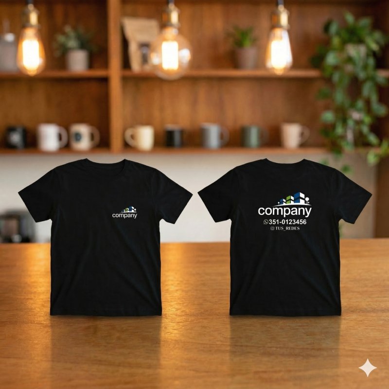 Remera Estampada Frente y Dorso