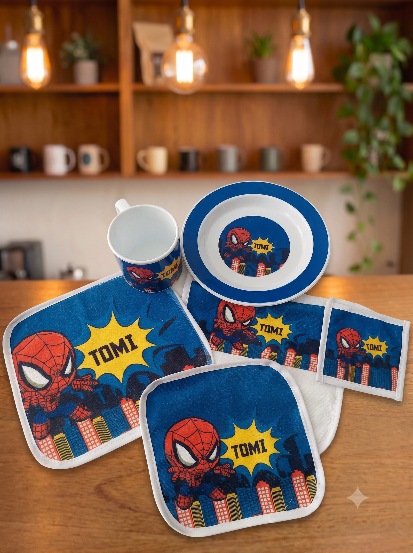 Set de Jardin CMB 3 (Mantel + Toalla + Servilleta + Taza + plato)