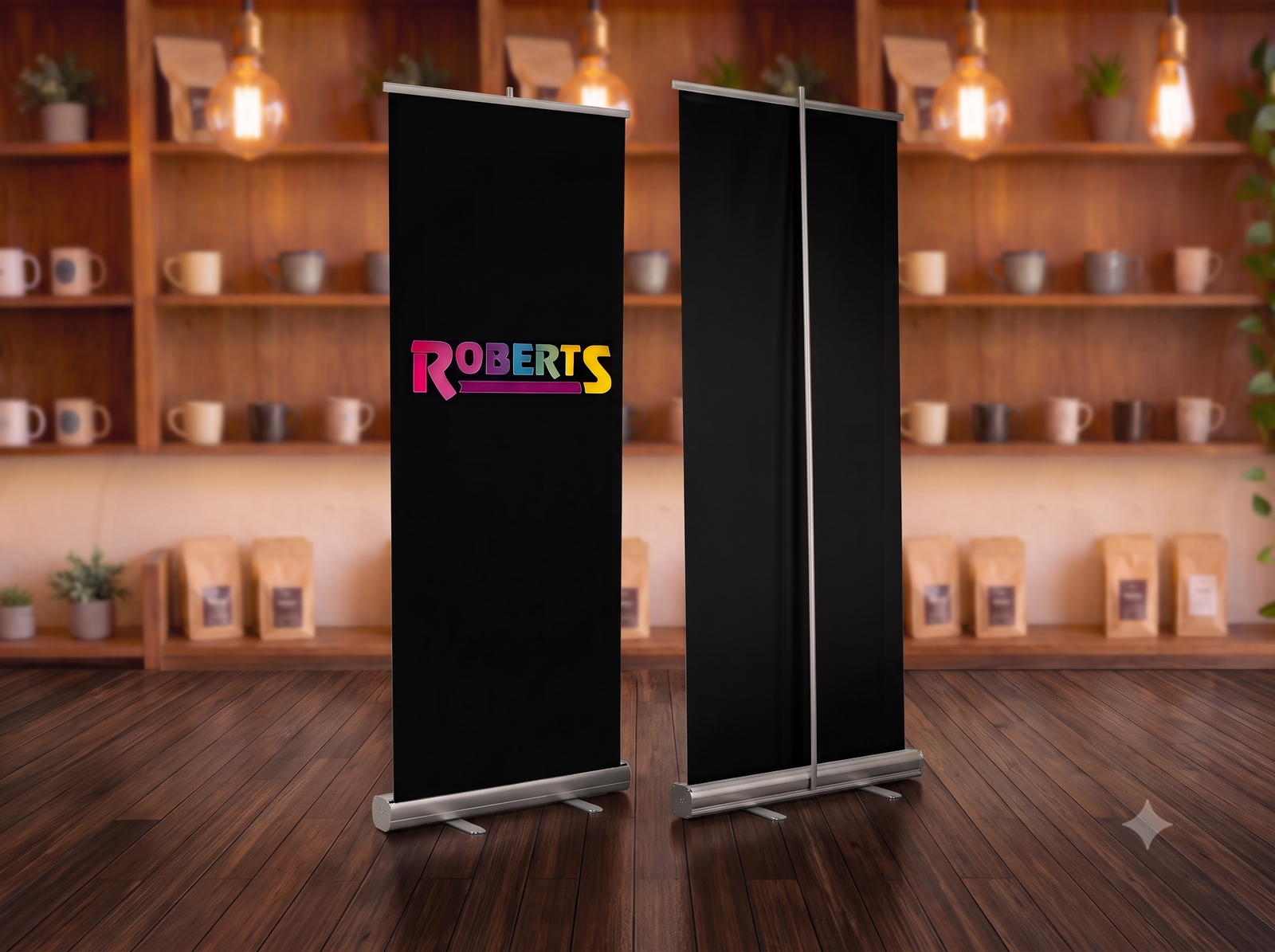 Banner de 1,90 x 0,90 con Portabanner Rollup