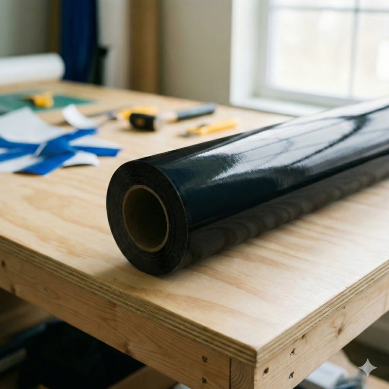 Vinilo Adhesivo Negro – 61 cm de ancho ($8.100 el ML)